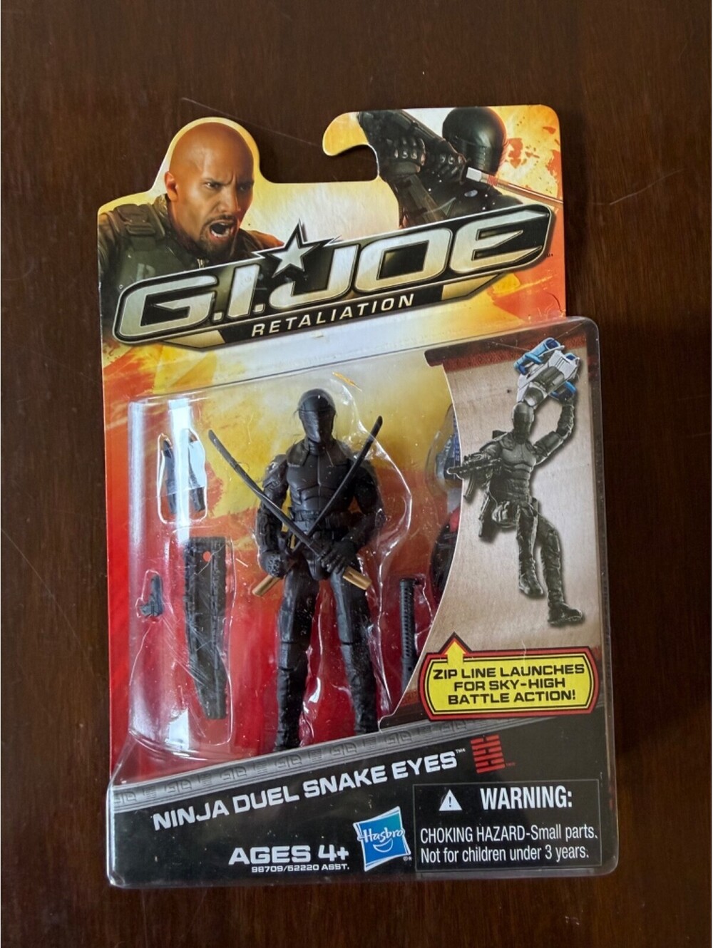 2013 GI Joe Retaliation Ninja Duel Snake Eyes 3.75" Figure Hasbro New Sealed